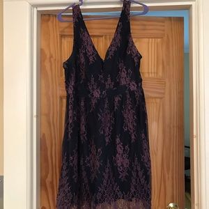 VENUS sleeveless two-tone lace dress sz 14